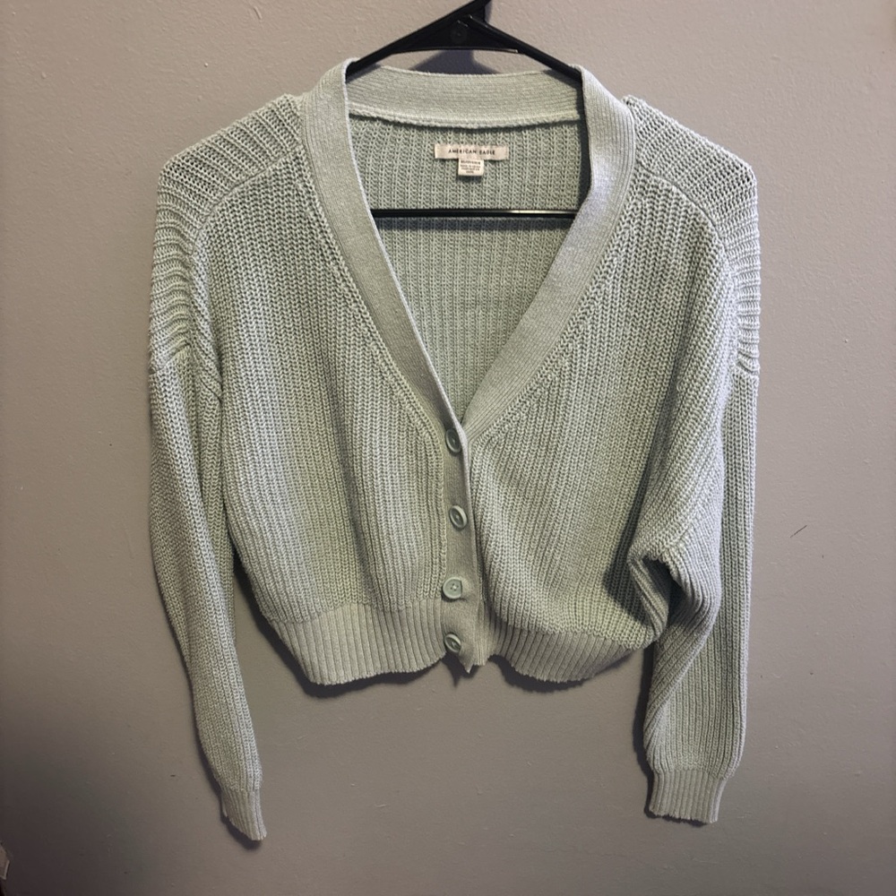 American Eagle Outfitters Light Gray Cardigan